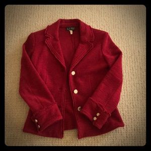 Armani Jeans casual red jacket - fits like XS